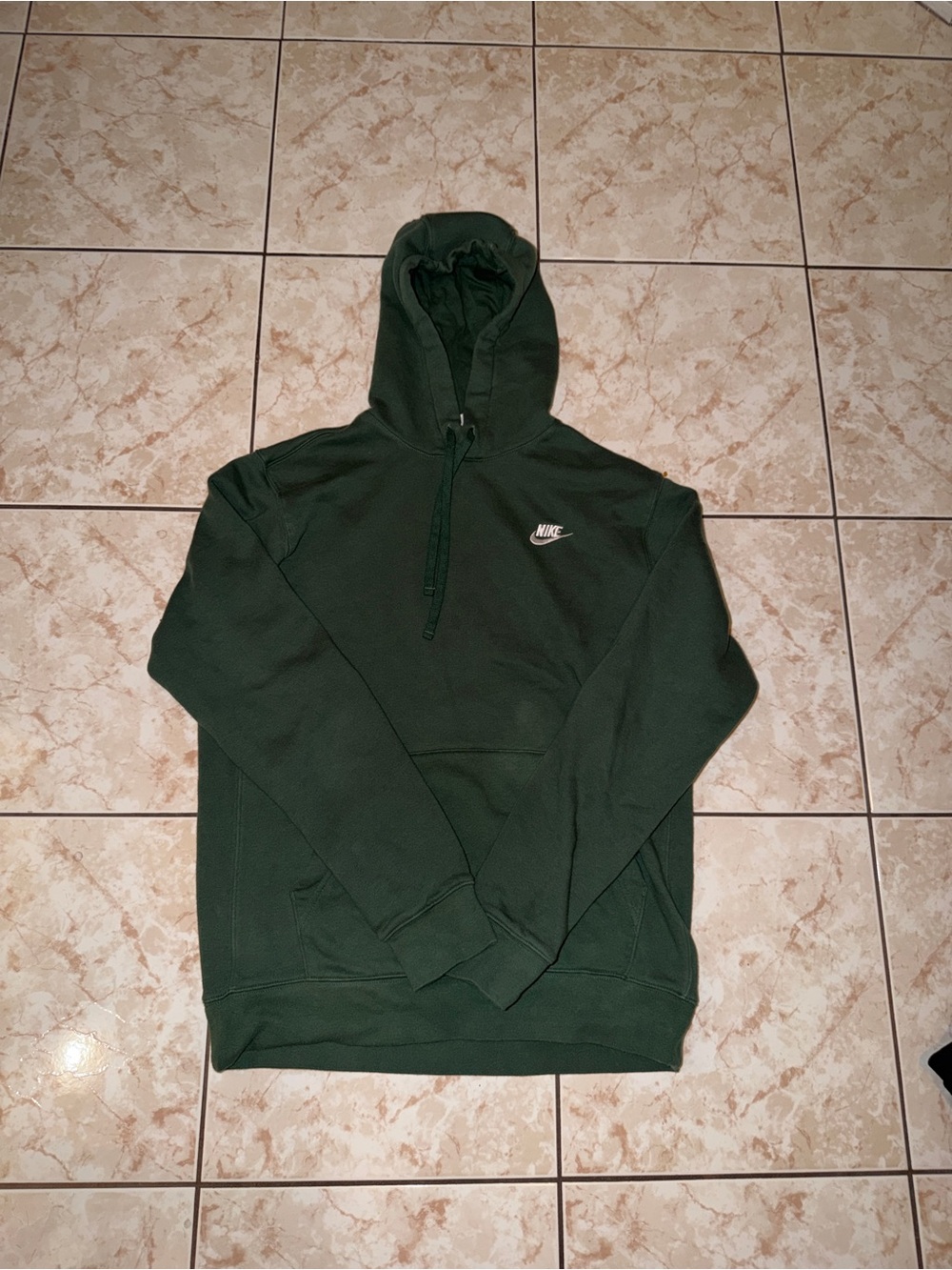 Nike Men's Forest Green Crewneck Hoodie